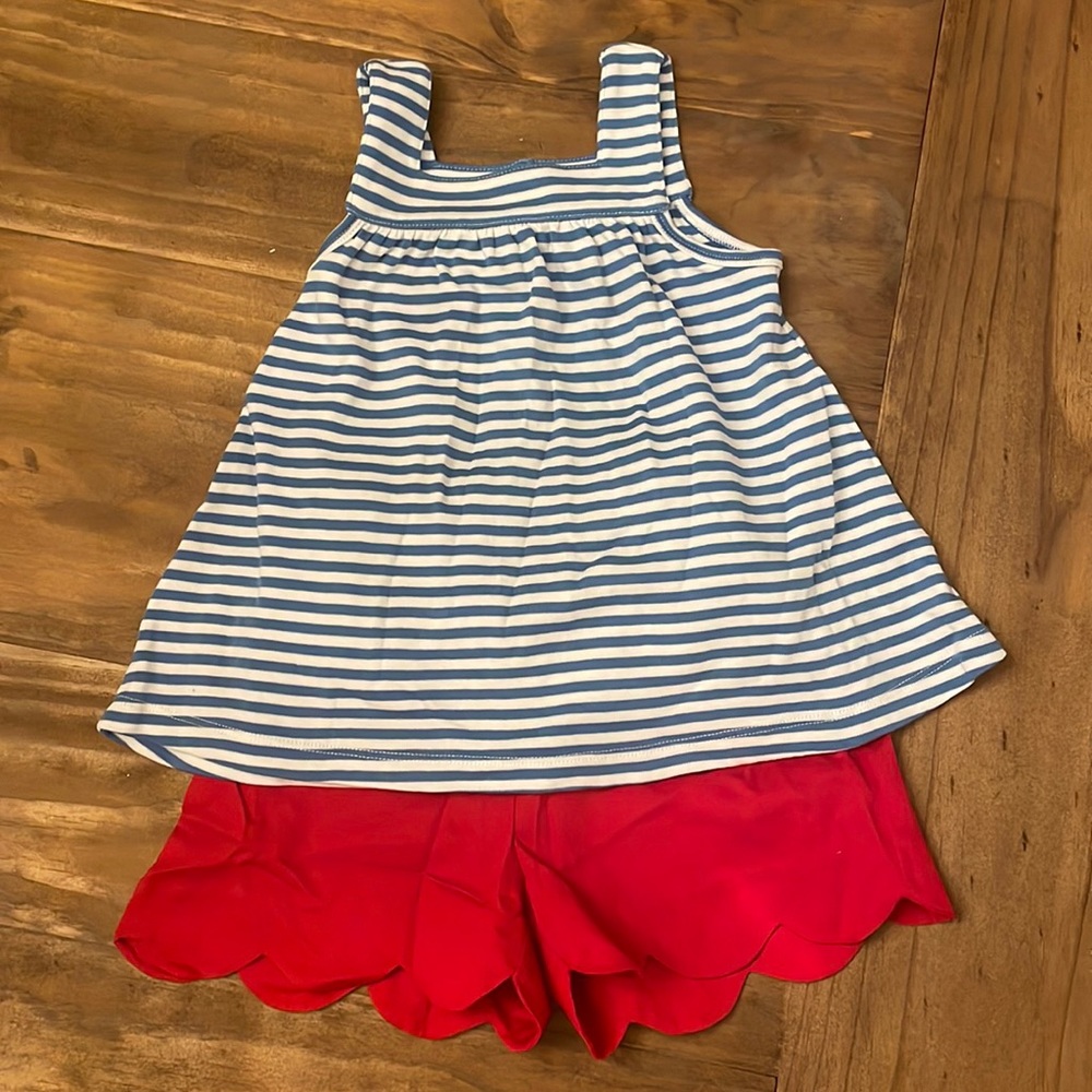 bella bliss Blue and Red Kids Matching Set